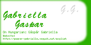 gabriella gaspar business card