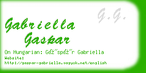 gabriella gaspar business card